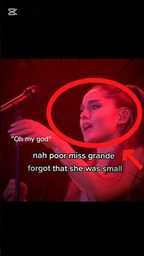 You won’t believe what happened to Ariana Grande 💀🎤 #ArianaGrande #Funny #Shorts