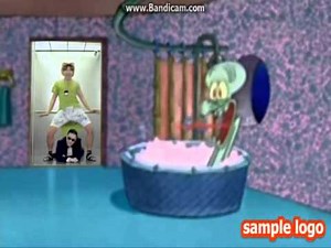 Gangnam Style Elevator Man Drops By Squidwards House