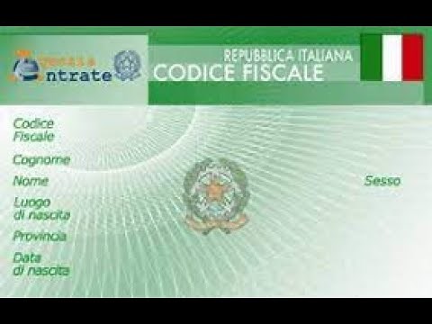 Demande de Codice Fiscale en Italie - Version Française