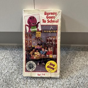 Barney Goes to School VHS Sing Along Kids Video Ages 2-8 Vintage | eBay