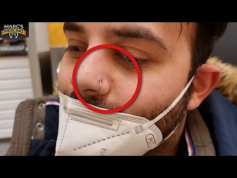 Piercing FAIL: fully infected nose piercing .💉 Marc's Piercing TV - Piercing Emergency / Wild Meat