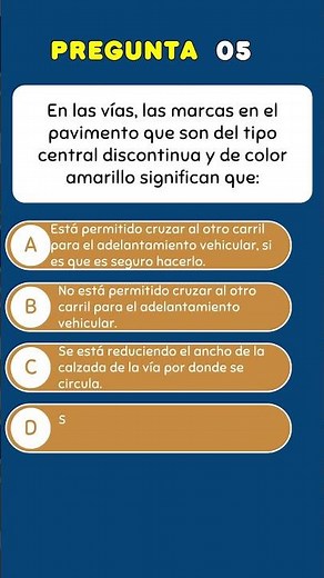 Simulacro Examen de reglas MTC - Pregunta 05