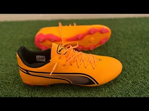 Puma King Pro FG/AG Boots Review - On Feet & Unboxing ASMR | Puma Forever Faster Pack (4K)