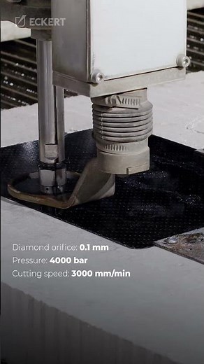 Pure Waterjet Cutting – Carbon Fiber | 0.1 mm Nozzle