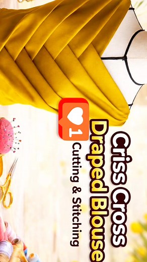 Elegant Criss-Cross Draped Blouse Sewing Tutorial