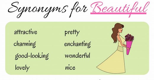 100  Words to Use Instead of BEAUTIFUL - ESLBUZZ