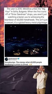 Why Metallica's 2010 Big Four Crowd Causes Literal Chills 🥶#Metallica #EnterSandman #BigFour