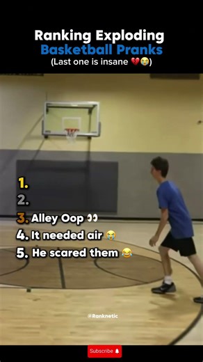 Ranking exploding basketball pranks 😅