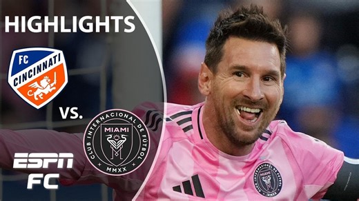 LIONEL MESSI HAT TRICK 😱🤯 FC Cincinnati vs. Inter Miami | MLS Highlights | ESPN FC