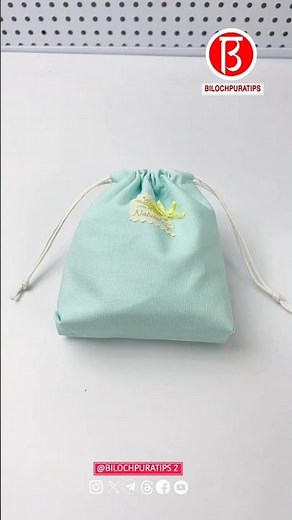 An easy-peasy drawstring bag anyone can make