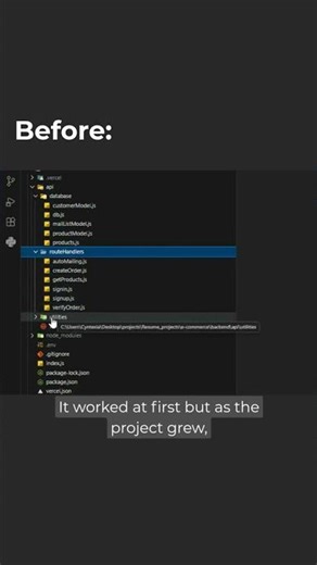 small backend improvement I recently added: centralized error handling. Keeps API routes cleaner.