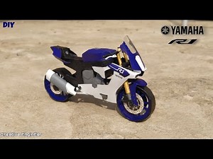 How to make YAMAHA R1 with paper | DIY Paper bike