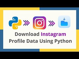 Download Instagram Profile Pictures or Videos using Python | Instaloader Python Library