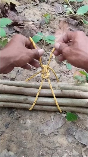 Practical Knot for Tying Firewood. #rope #knot #outdoorskills