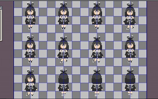 【Aseprite】RPG MAKER MV行走图绘画过程