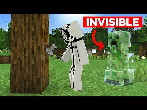 Minecraft, But All Mobs Are ACTUALLY Invisible