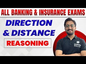 Direction question in Reasoning |Direction and Distance reasoning trick |Banking and Insurance Exams