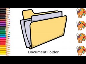 Document Folder - Sketch Art and Paint | Step by step tutorial | Pencil to Palette