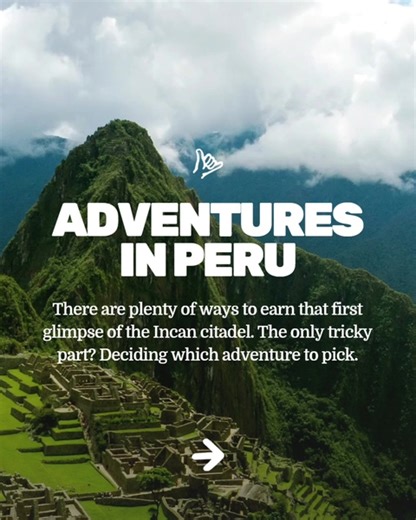 Machu Picchu isn’t just a bucket list tick...it’s an adventure menu. Paddle down roaring rivers, cross high-altitude passes in the shadow of glaciers, or swap trekking boots for an e-bike through the Sacred Valley. Along the way, there are hot springs to sink into, hidden ruins to stumble across, and star-filled skies to sleep under. 🚲🌌🥾 So, which route are you choosing? 👇🔗 | Much Better Adventures