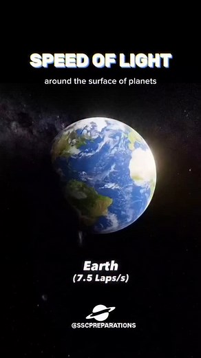 SBI/IBPS PO Preparations on Instagram: "A stunning visualization of the speed of light across different planets in our solar system! Although it's incredibly fast on Earth, the scale of Jupiter and beyond makes it appear slower. The speed of light is a constant, traveling at 299,792,458 meters per second. Even at cosmic distances, nothing moves faster. Follow @sscpreparations for more fascinating space content! 🎯 "SAVE IT'S FOR FUTURE REFERENCE" Complete SSC +BANKING Handwritten Notes 📝 on Pai