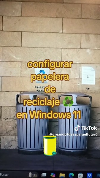 configura fácil la papelera de reciclaje en Windows 10 o Windows 11 #papeleradereciclaje #windows11 #creandoideas #tips