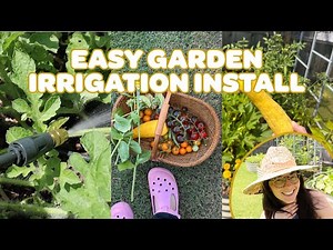EASY irrigation installation for my vegetable garden! | Vego Gardens Irrigation Kit!
