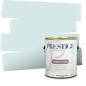 PRESTIGE Paints P500-P-5005-7AVP Paint and Primer In One, Dancing Mist, 1 gallon