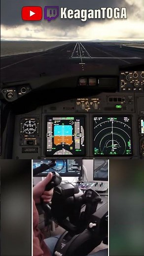 🛬 Thrustmaster TCA Boeing Yoke LANDING! #msfs #msfs2020 #aviation