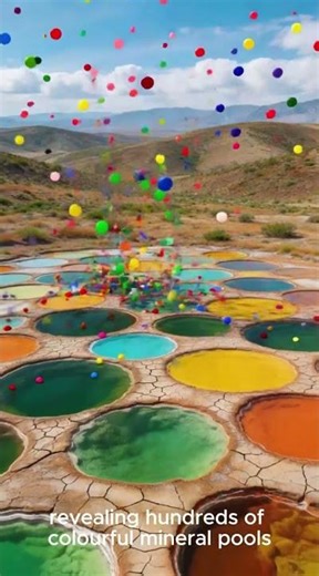 The Lake That Turns Into Polka Dots 😳 #amazingfacts #interestingfacts #sciencefacts #mysteriousfact