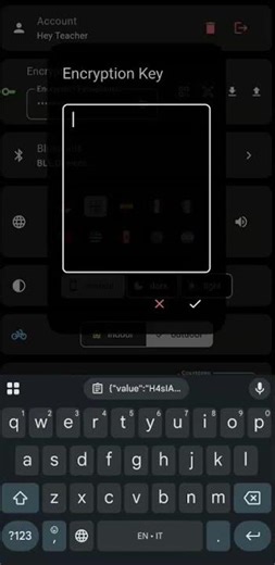 Bike Tracing: import encryption secret key