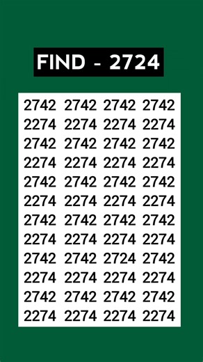 ASMR Eye Test 👁️ | Find 2724 Hidden Fast! | Most Relaxing Focus Challenge #Shorts