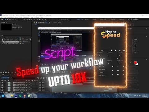 USE THIS AE shortcut script on after effects | hyperspeed script !!