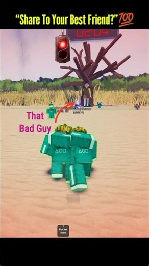 A Guy Pushed Me In Squid Game #shorts #roblox