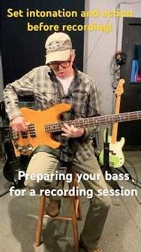 Prep for Studio Tip 4 set the action and intonation before recording!