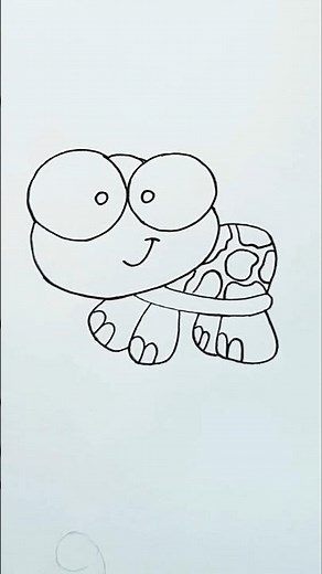 How to Draw a Cute Green Turtle | Easy Step by Step Turtle Drawing for Kids #drawing4kids