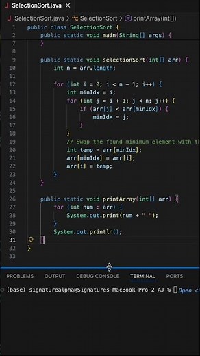 Selection Sort Algorithm Explained | Step-by-Step Tutorial (DSA Sorting)