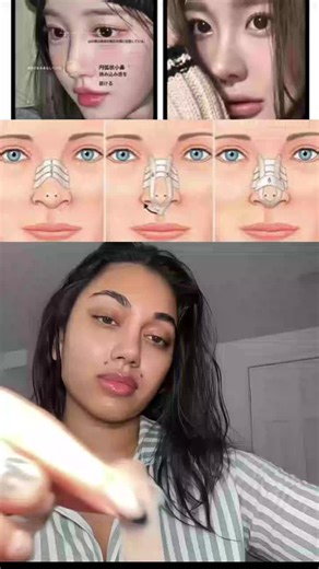 nose taping tutorial.Ultimate Facial Care Guide: Hydration, Cleansing, Exfoliation & Clarifying.link in my bio #faceyoga #lookmaxxing #nose #nosetaping #beatyhack