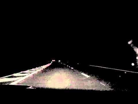 Cat's eyes on the road