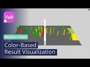 Color-Based Result Visualization | PTV Viswalk | Product Demo