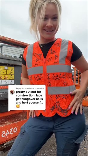 1.9K views · 4 comments | Meet Faye Aston  A truck driver proving that safety and style can go hand in hand. She’s wearing our Lace Safety Vest with confidence - because visibility never looked this good. ⠀ Shop Now at LaceSafetyVest.com #LaceSafetyVest | Lace Safety Vest | Facebook