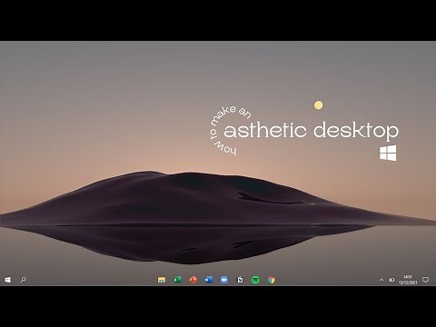 How to make your laptop minimalist aesthetic | windows 10, without rainmeter | mel azzahra