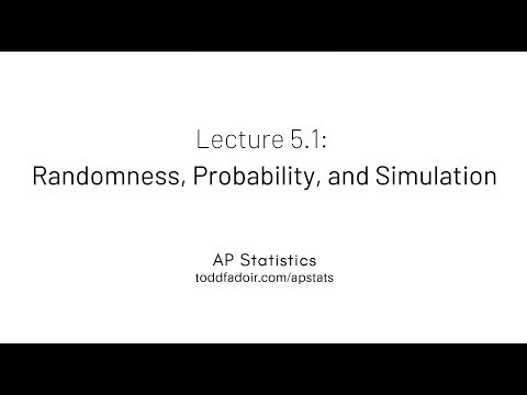 AP Statistics Lecture 5.1: Randomness, Probability, and Simulation