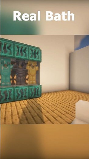 I Built a REAL Working Bathroom in Minecraft! 🚿🤯 #shorts