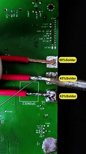63 solder wire, low melting point, fast soldering, and shiny solder joints #solderwire
