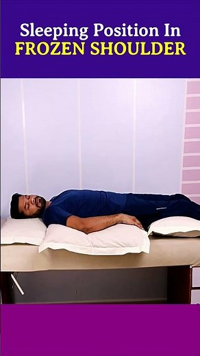 Sleeping Positions for Frozen Shoulder Pain Relief #Shorts