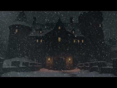 Fall Fast Asleep To 10 Hours Of Howling Blizzard Winds: Dark Isolated Cold Winter Castle Ambience