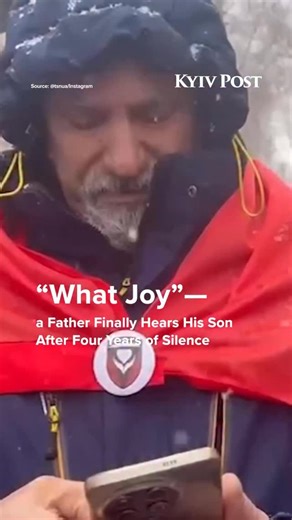 Kyiv Post on Instagram: "A man had not heard his son’s voice for nearly four years. His son, Ivan, a serviceman with Ukraine’s 72nd Brigade, was taken captive near Vuhledar in 2022. The family sent him parcels through volunteers to Russian captivity, but only today did the father hear his son’s voice for the first time since his capture."