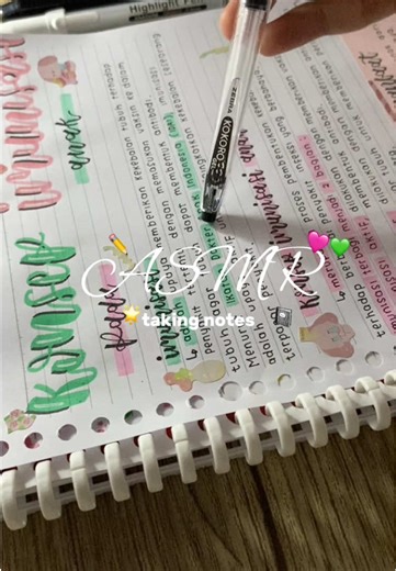 Relaxing ASMR Note-Taking Sounds