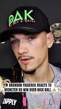 Brandon Figueroa REACTS To DRAMATIC KO Win Over Nick Ball 🔥