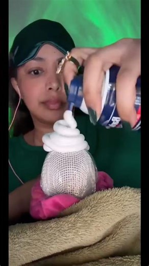 ASMR Shaving Cream on Mic 🎧🫠😴🩷